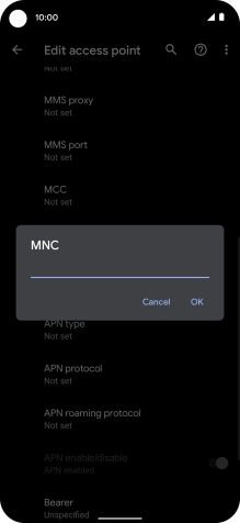 Key in 03 and press OK.