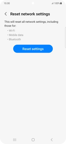 Press Reset settings.