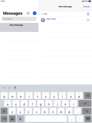 Press the required contact.