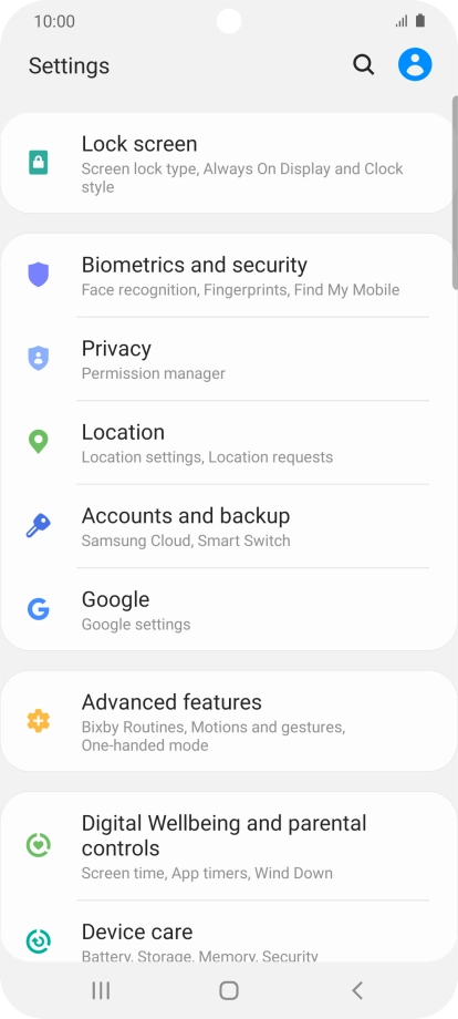 Press Accounts and backup.