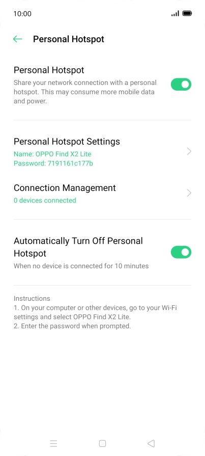 Press the Home key to return to the home screen.