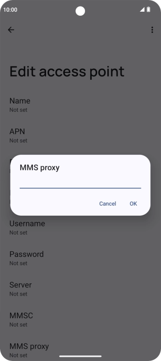 Key in 10.202.002.060 and press OK.