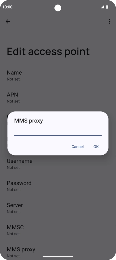 Key in 10.202.002.060 and press OK.
