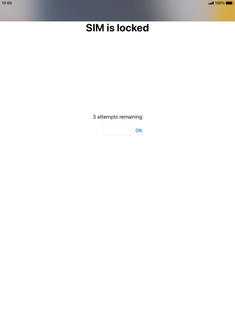 If your SIM is locked, key in your PIN and press OK.