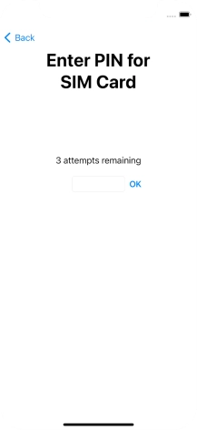 If your SIM is locked, key in your PIN and press OK.