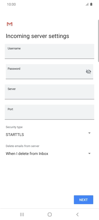 Press the field below 