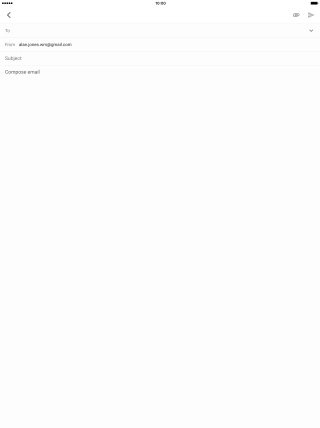 Press the search field and key in the first letters of the recipient's name.