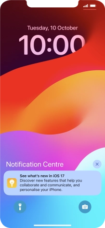 Press the required notification and follow the instructions on the screen to use the selected function.