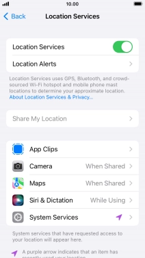 Press the required app.