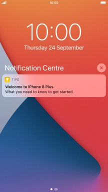 Press the required notification and follow the instructions on the screen to use the selected function.