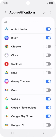 Press the drop down list.