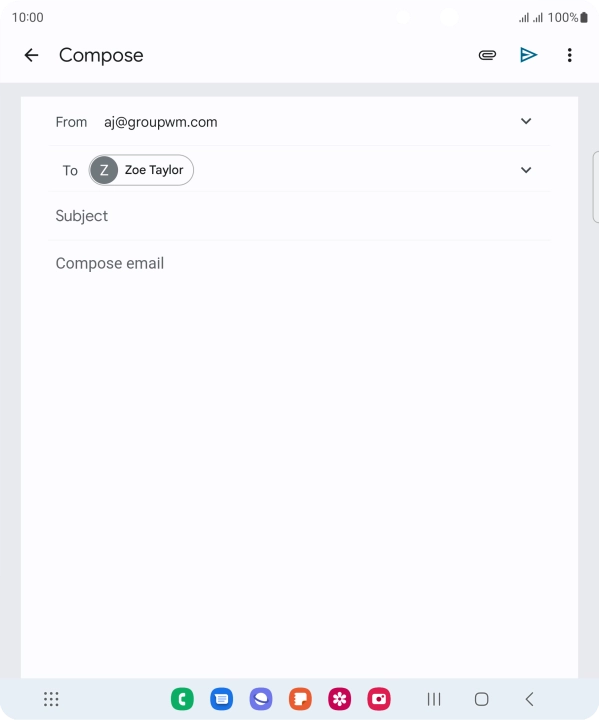 Press Subject and key in the required subject.