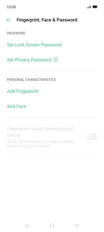 Press Add Fingerprint.