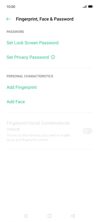 Press Add Fingerprint.