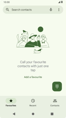 Press the menu icon.