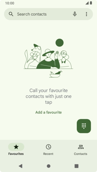 Press the menu icon.