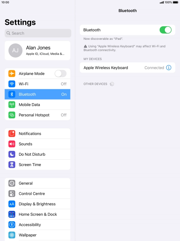 Press the Home key to return to the home screen.