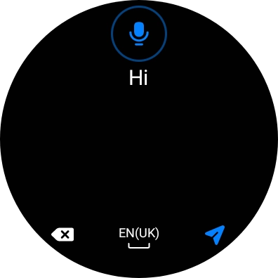 Follow the instructions on the screen to record and send the required reply.