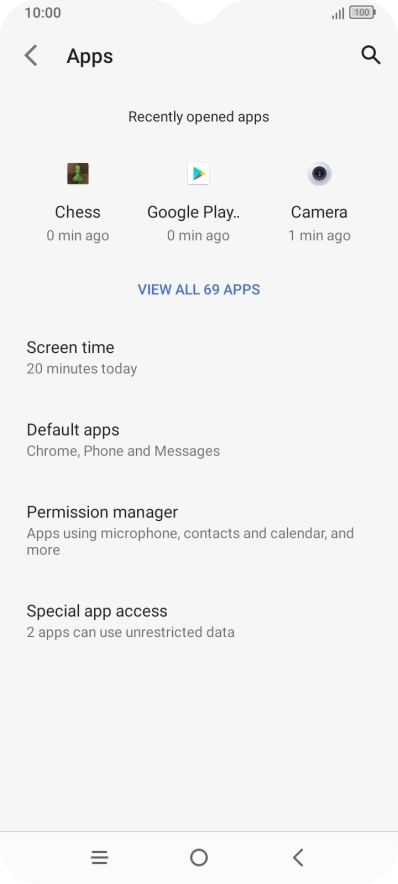 Press VIEW ALL APPS.