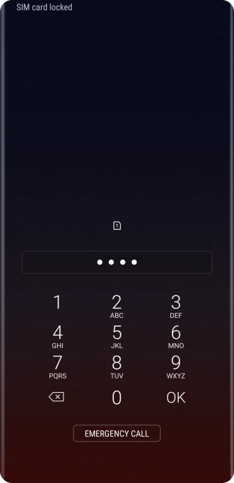 If you're asked to key in your PIN, do so and press OK.