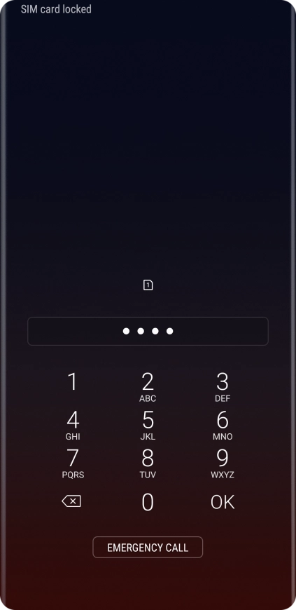 If you're asked to key in your PIN, do so and press OK.