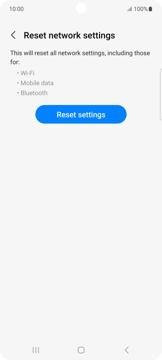 Press Reset settings.