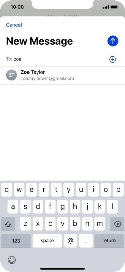 Press the required contact.