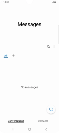 Press the menu icon.
