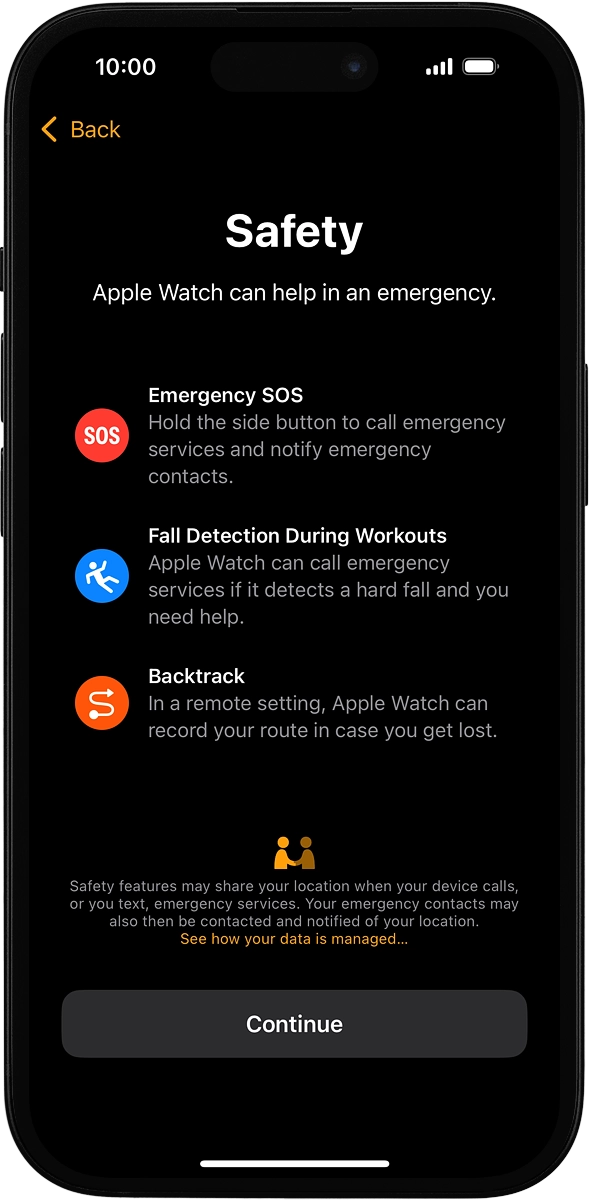 On your phone: Press Continue.