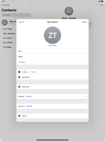 Press Phone and key in the required phone number.