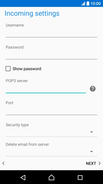 Press the field below 
