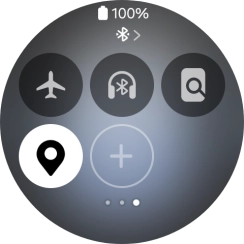 Press the flight mode icon to turn the function on or off.