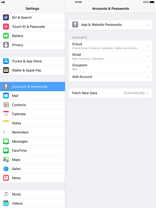 Press Fetch New Data.