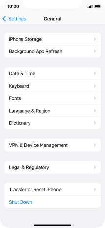 Press Transfer or Reset iPhone.