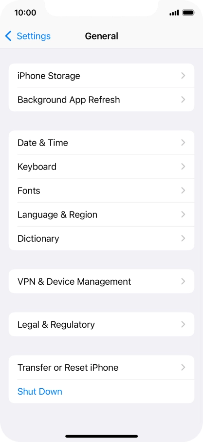 Press Transfer or Reset iPhone.