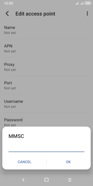Key in http://pxt.vodafone.net.au/pxtsend and press OK.