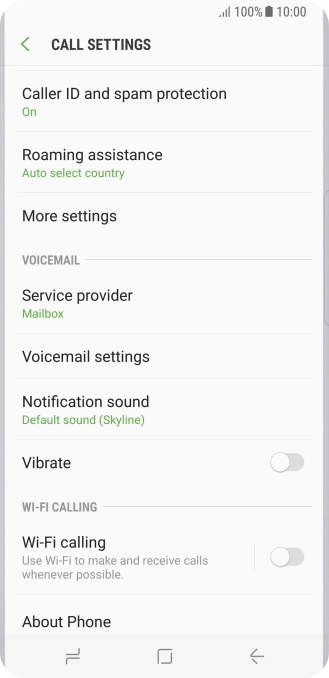 Press More settings.