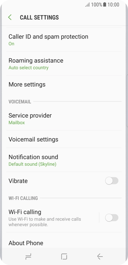 Press More settings.