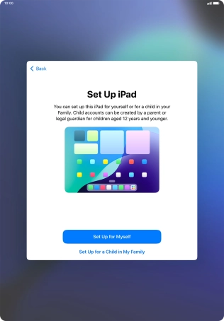 Press Set Up for Myself.
