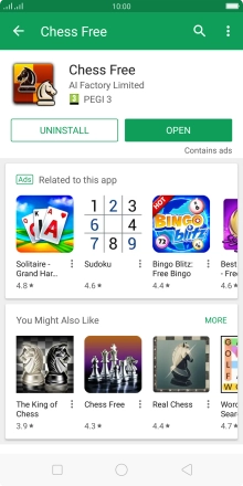Press the Home key to return to the home screen.