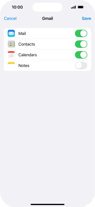 If this screen is displayed, you email account has been recognised and set up automatically. Follow the instructions on the screen to key in more information and finish setting up your email account.
