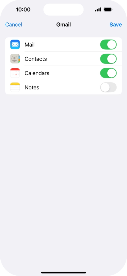 If this screen is displayed, you email account has been recognised and set up automatically. Follow the instructions on the screen to key in more information and finish setting up your email account.