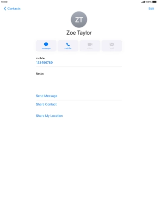 Press the Home key to return to the home screen.