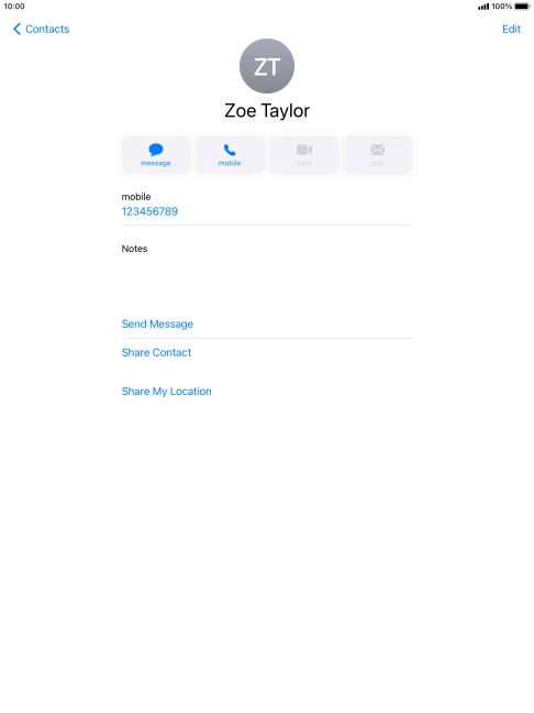 Press the Home key to return to the home screen.