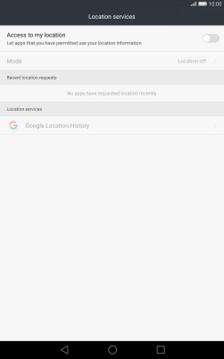 Press the indicator to turn the function on or off.
