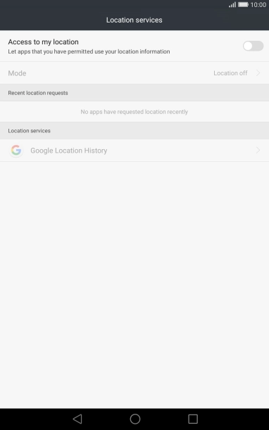 Press the indicator to turn the function on or off.