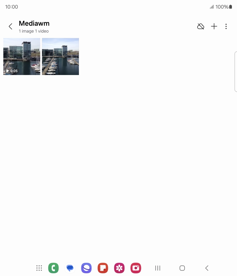 Press and hold any picture or video.