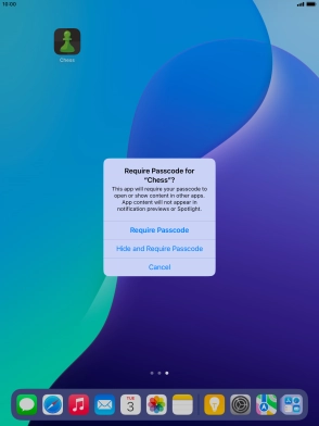 Press Require Passcode.