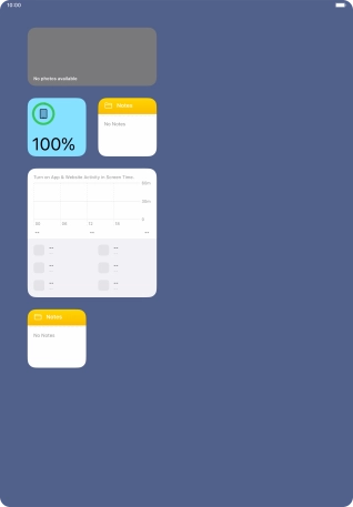 Press and hold the required widget until a pop-up menu is displayed.