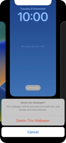 Press Delete This Wallpaper.